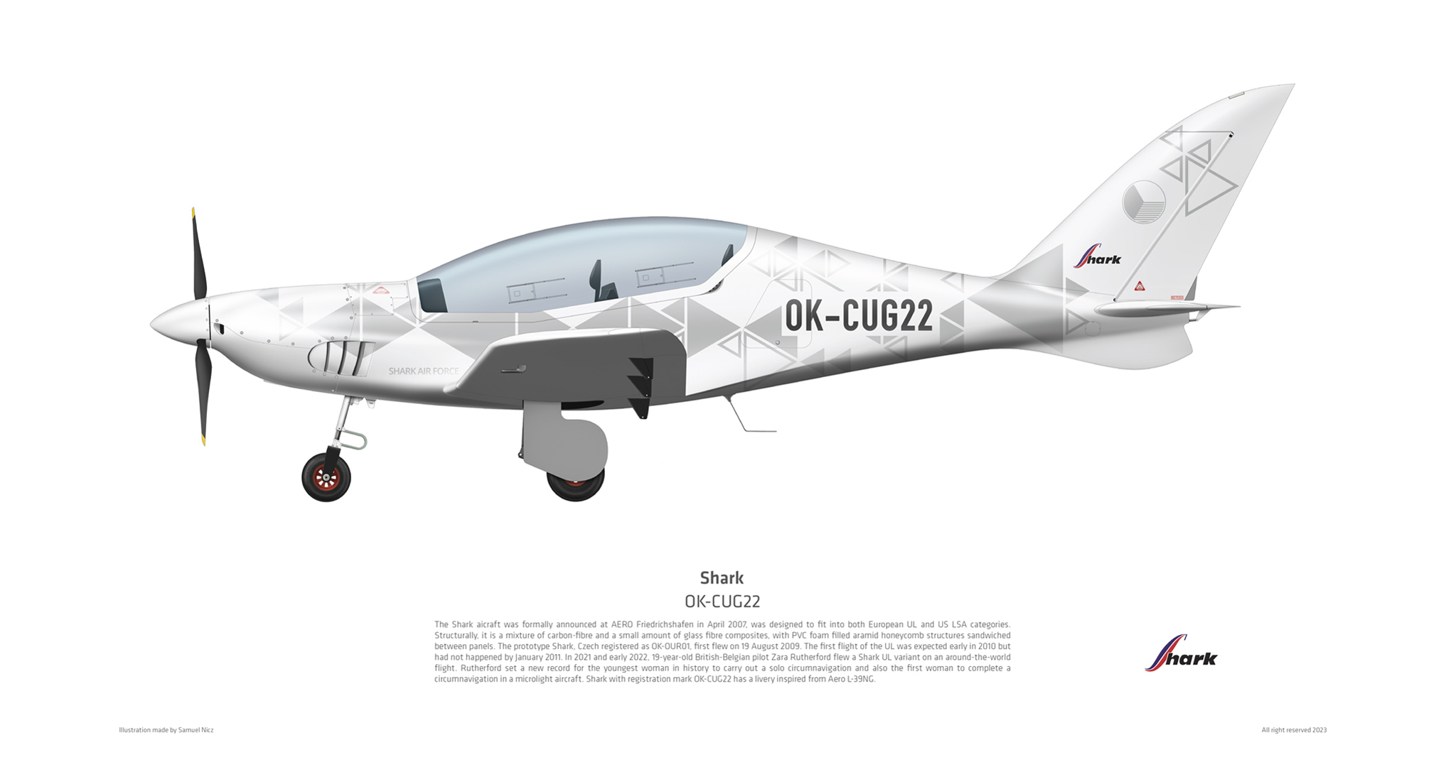 Shark livery OK-CUG22 & illustration